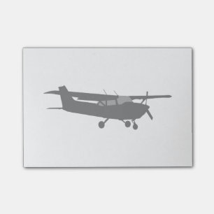 Vliegtuig Klassieke Cessna Black Silhouette Flying Post-it® Notes