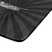 Vliegtuig Klassieke Cessna Silhouette Flying Sunbu Snijplank (Hoek)