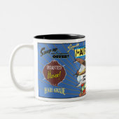 VLIEGTUIG KOFFIE MERK SPOOF TWEEKLEURIGE KOFFIEMOK (Links)