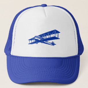  vliegtuig - marineblauw trucker pet
