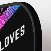 Vliegtuig Marshaller Gewoon een jongen Grappig Gez Pickleball Paddle (Links Detail)