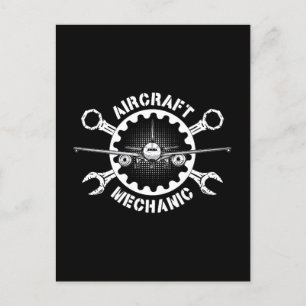 Vliegtuig Mechanic Plane Aviation Love Vliegtuigen Feestdagenkaart