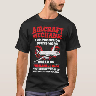 Vliegtuig Mechanic Precision-werktuigen Vliegtuig T-shirt