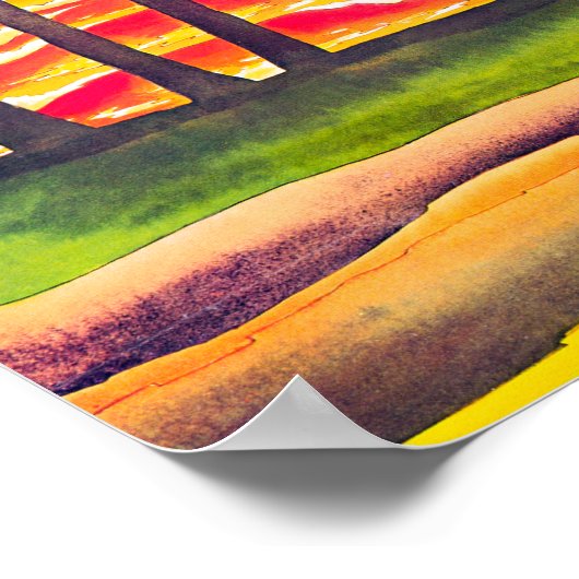  vliegtuig met autoweg Canoe Hawaii Poster (Hoek)