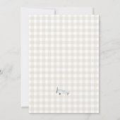 vliegtuig met banner Baby shower uitnodigen Kaart (Achterkant)