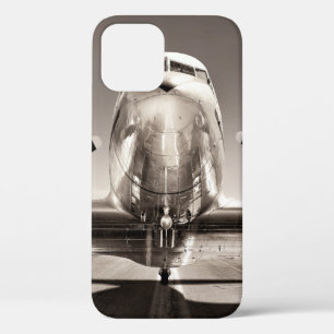 vliegtuig op een baan iPhone 12 hoesje