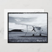 Vliegtuig, oude schoolvliegen, Praag Tsjechië Briefkaart (Voorkant / Achterkant)