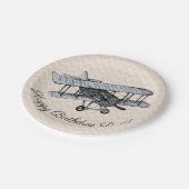   vliegtuig papieren bordje (Gekanteld)