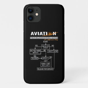 Vliegtuig Piloot Luchtvaart Problemen Oplossingsgi iPhone 11 Hoesje