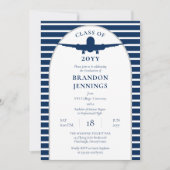 Vliegtuig Piloot Vliegschool Universiteit Afstuder Kaart (Voorkant)