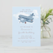 Vliegtuig Pilot Boy's Birthday Kaart (Staand voorkant)