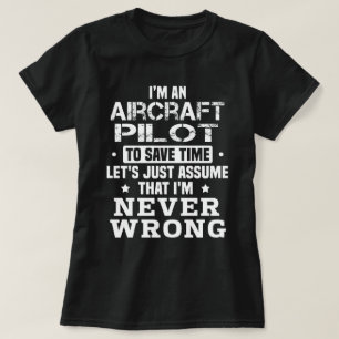 Vliegtuig Pilot T-shirt