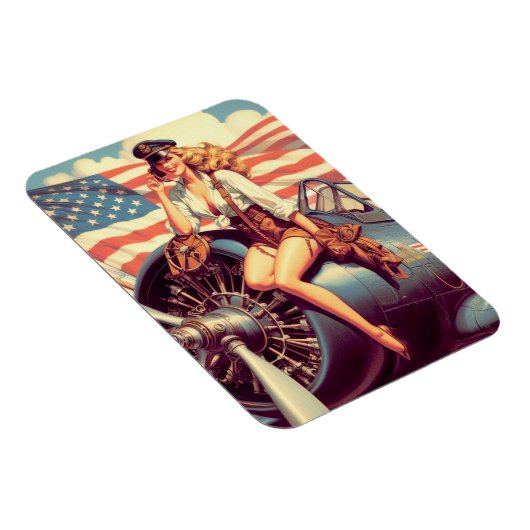  vliegtuig Pin-up Magneet (Rechterzijde)