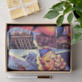  vliegtuig Pin-up Tissuepapier (Geschenk)