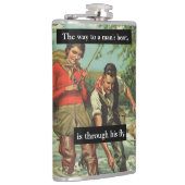 Vliegtuig -ro-Afbeelding met Funny Gezegde Heupfles (Rechts)