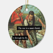 Vliegtuig -ro-Afbeelding met Funny Gezegde Keramisch Ornament (Links)