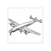 vliegtuig rubberstempel (Afrduk)