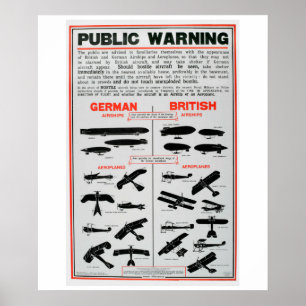 Vliegtuig Silhouette Recognition_Propaganda Poster