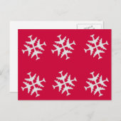 Vliegtuig Snowflake Briefkaart (Voorkant / Achterkant)