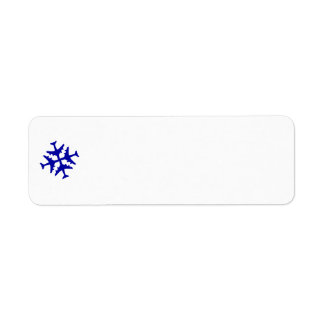 Vliegtuig Snowflake Etiket