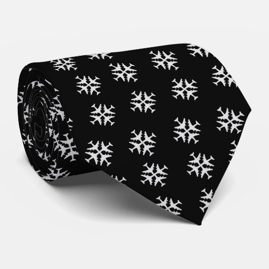 Vliegtuig Snowflake Stropdas (Opgerold)