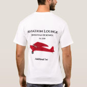 vliegtuig T-Shirt van Fun Aviation Lounge (Achterkant)