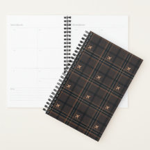 Vliegtuig Tartan Plaid in Bruin