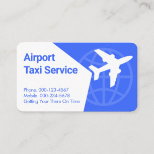 Vliegtuig Taxi Vliegende Wereldbol Visitekaartje