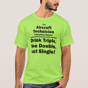 vliegtuig tech t-shirt