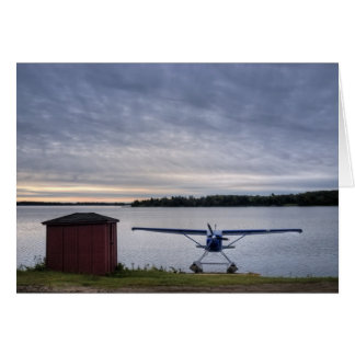 Vliegtuig tegen zonsondergang