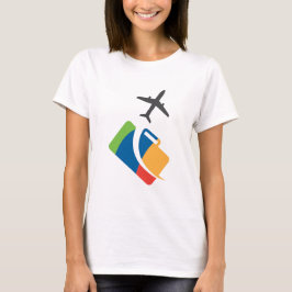 Vliegtuig Thema leuk ontwerp T-shirt