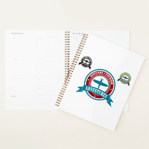 Vliegtuig Toerisme Avonturen Logo Aviation Planner
