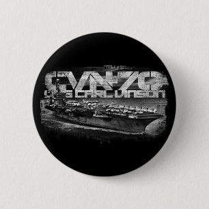 Vliegtuig transporteur Carl Vinson Round Button Bu