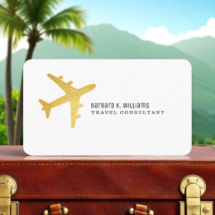 Vliegtuig Travel Consultant eenvoudig en elegant Visitekaartje
