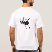 Vliegtuig uitschakelen t-shirt (Achterkant)