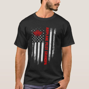 Vliegtuig van de Verenigde Staten van Amerika pil T-shirt