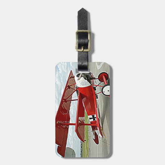 Vliegtuig van Red Baron Bagagelabel (Voorkant verticaal)