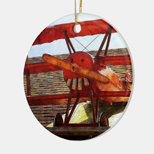  vliegtuig van Shirley Taylor Keramisch Ornament (Links)