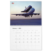 Vliegtuig van spaceshuttle-drager kalender (Feb 2026)
