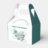 Vliegtuig Verjaardagsfeestje Bedankdoosjes (Voorkant Zijde)