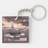 Vliegtuig vervoerder Nimitz Aif sleutelhanger (Achterkant)