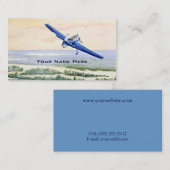  Vliegtuig Visitekaartje (Voorkant / Achterkant)