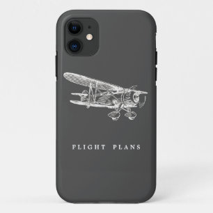 vliegtuig, vliegplannen iPhone 11 hoesje