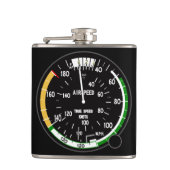 Vliegtuig-vliegsnelheidsindicator Heupfles (Voorkant)