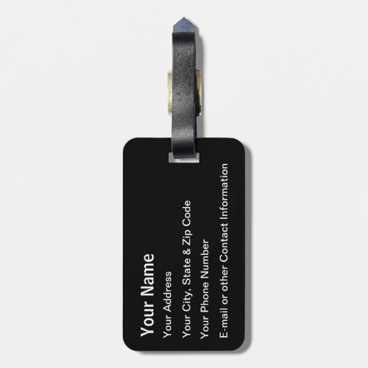 Vliegtuig voor beukenvliegtuigen bagagelabel (Achterkant verticaal)