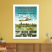 Vliegtuig voor grote meren - XL Canvas Afdruk (Insitu (Woonkamer))