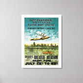 Vliegtuig voor grote meren - XL Canvas Afdruk (Voorkant)