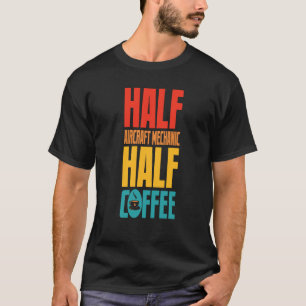 Vliegtuig voor koffie t-shirt