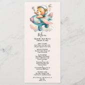 Vliegtuig voor waterverf tegen luchtdruk, teddybee menu (Achterkant)