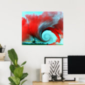 Vliegtuig Vortex Poster (Thuiskantoor)